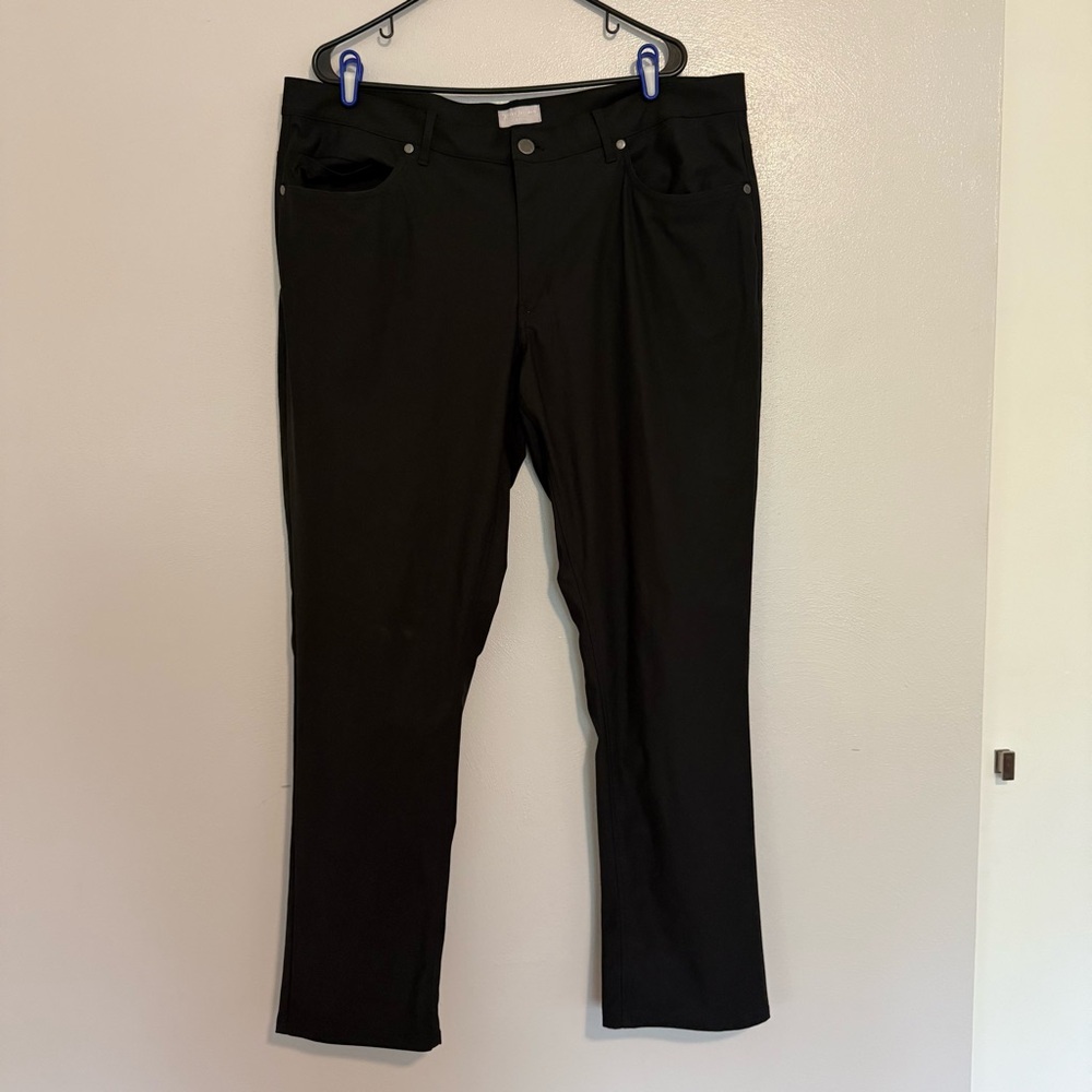 Hickey Freeman Black Men's Athletic Fit Dress Pants Size 40/32